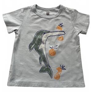 Tea Collection Toddler Shark and Pineapple Graphic T-Shirt 2T     A08